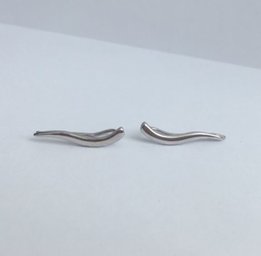 Серьги Кафы родированное серебро - Чернигов