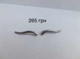 Серьги Кафы родированное серебро - Чернигов