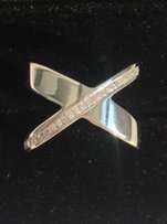 Серебряное кольцо новое родированное серебро - Чернигов