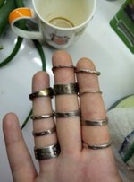 Шикарные серебряные кольца по 250 гривен - Киев