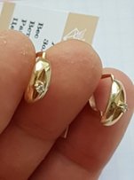 Золотые серьги с бриллиантами - Харьков