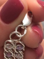Продам новый серебряный браслет с цирконием и фианитами - Песочин
