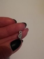 Серебряные серьги с фианитами - Днепр