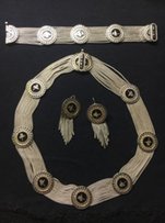 Продам серебряный набор. Колье, серьги, браслет. - 