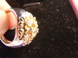 Кольцо винтажное LeVian, золото 14К(п.585) р.17 - Днепр