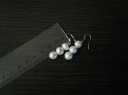 Серебряные серьги с речным жемчугом - Киев