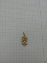Золотая подвеска весы знак зодиака - Ирпень