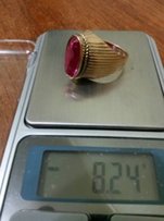 Продам золотой перстень (кольцо) с рубином, александритом, 583 проба - Винница