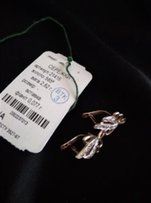 Продам новые серьги,золото 585 пробы. 2,82гр.с фианитами, с бирками - Луганск