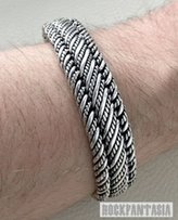 Серебряный мужской браслет ручное плетение эксклюзив - Киев