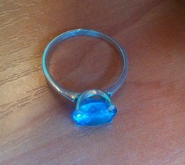 Кольцо серебряное - Марганец