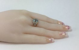 Кольцо с топазом золотое 585 проба, арт.8108 н - 