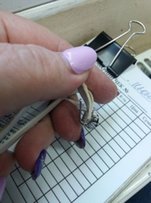 Серьги с сапфиром и бриллиантами - 