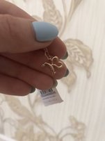Золотая подвеска кулон буква К - Киев
