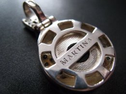 Подвес MARTINA ITALY серебряный с чёрным ониксом и цирконами фианитами - Киев