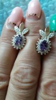 Серьги серебро 925 пробы золото 375 пробы - Запорожье