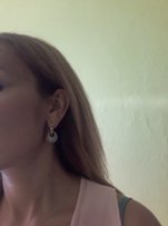 Серьги серебро с золотыми пластинами - Запорожье