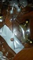 Серьги-пусеты двойные - 