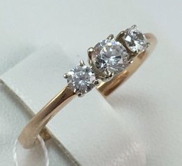 Кольцо золотое 585 проба арт.6646 d - 