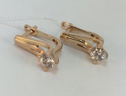 Серьги золотые 585 проба, арт.7002 - 