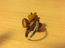 Кольцо серебряное с янтарем - Киев