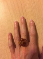 Кольцо серебряное с янтарем - Киев