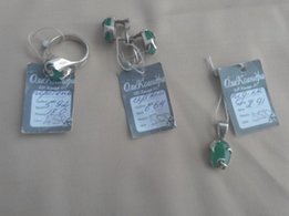 Серебряный набор кошачий глаз - Сумы
