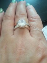 Серебряное кольцо с золотой пластиной - Ровно