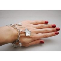 Браслет на руку Swarovski c 4-мя подвесками-оригинал - Киев