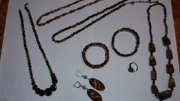 Украшения из тигрового гляза, браслет, колье, ожерелье, серьги, кольцо - Николаев