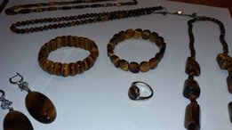 Украшения из тигрового гляза, браслет, колье, ожерелье, серьги, кольцо - Николаев