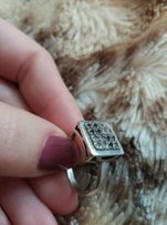 Кольцо серебро игральная кость - Мелитополь