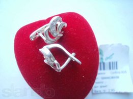 Продам сережки с фианитами - Киев