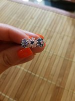 Серебряное кольцо с цветами - Запорожье
