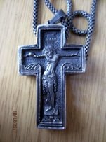 Старый Крест-мощевик серебро Греция - Ровно