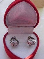 Ажурные серебряные серьги 975 проба + подарок - коробочка - Николаев