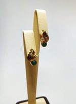 Серьги из красного золота с фианитами - Киев