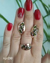 Серьги и кольцо Арт. 210 | Серебро с Золотом | 880 грн - Одесса