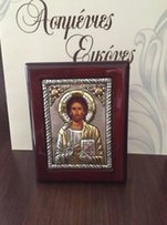Срібна ікона(образ) з позолотою,Греція, Серебряная икона позолоченная - Львов