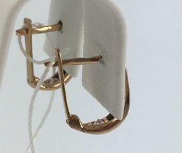 Серьги детские золотые 585 проба, арт.8099 н - Черновцы