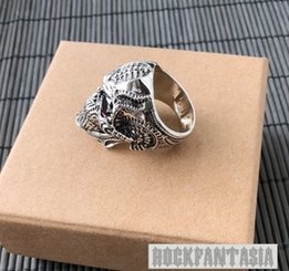 Серебряное кольцо череп хищник, мужской перстень печатка подарок - Киев