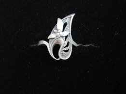 Серебряное кольцо лепесток - Киев