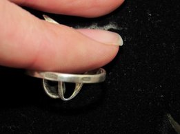 Серебряное кольцо лепесток - Киев