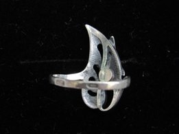 Серебряное кольцо лепесток - Киев