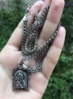 Серебряная цепочка с иконкой - Киев