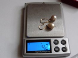 Серьги, подвеска, жемчуг Касуми, заводское золото 585 пробы - Киев