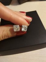 Пусеты серебро на закрутках - Запорожье