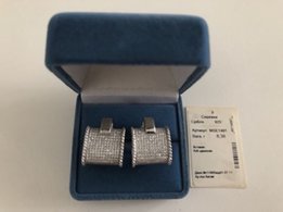Серебряные серьги 925.Вес 8.38, вставка - куб. Цирконий - Одесса