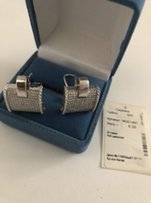 Серебряные серьги 925.Вес 8.38, вставка - куб. Цирконий - Одесса