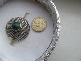Кольцо серебро 925проба, камень шевронный аметист - Запорожье